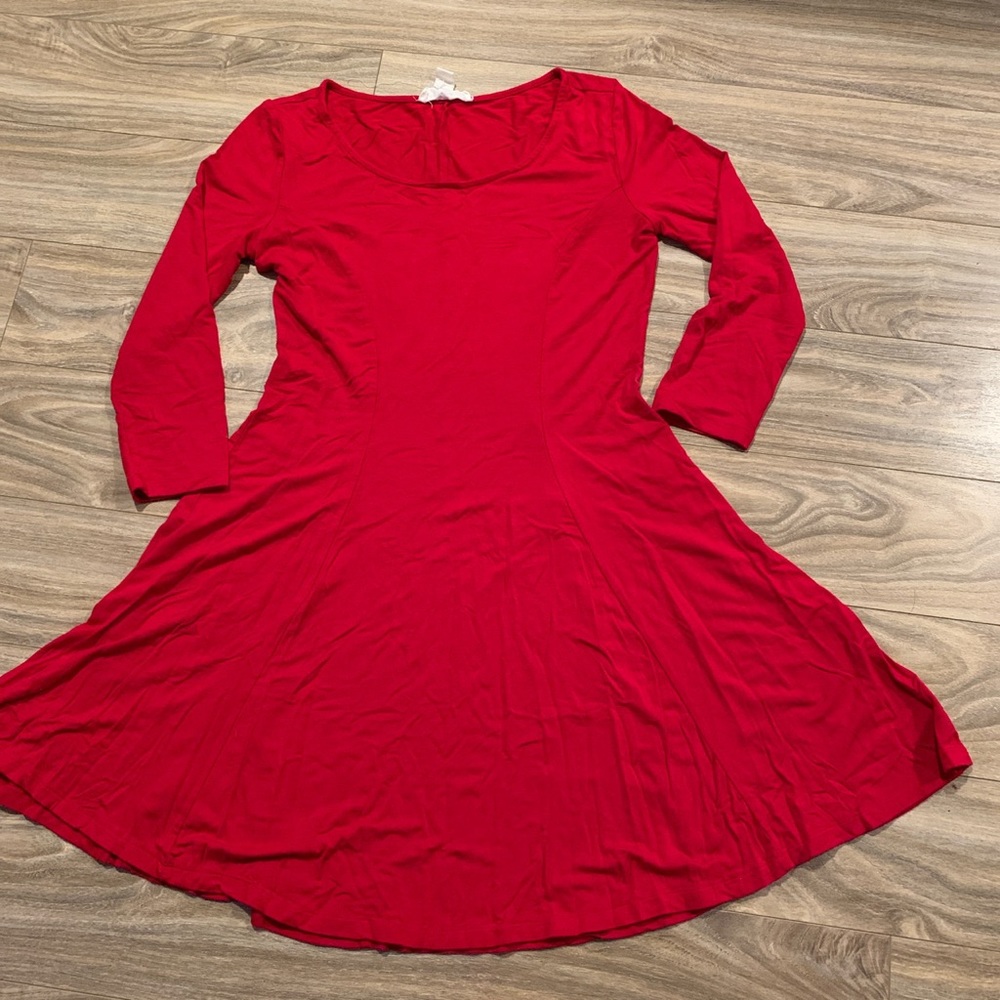 Half Sleeve over the knee flowy Dress